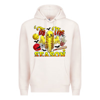 Pale Pink tis the season softball halloween Premium Hoodie - CowGirlArtShop