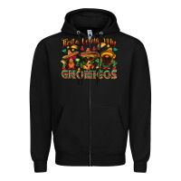 Black fiesta with my gnomigos Zipper Hoodie - texasbilliewilder