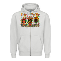 Dove Grey fiesta with my gnomigos Zipper Hoodie - texasbilliewilder