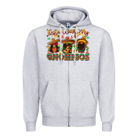 Heather Grey fiesta with my gnomigos Zipper Hoodie - texasbilliewilder