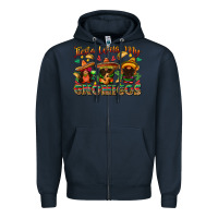 Navy fiesta with my gnomigos Zipper Hoodie - texasbilliewilder