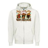 Oatmeal Heather fiesta with my gnomigos Zipper Hoodie - texasbilliewilder