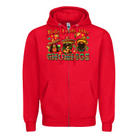 Red fiesta with my gnomigos Zipper Hoodie - texasbilliewilder