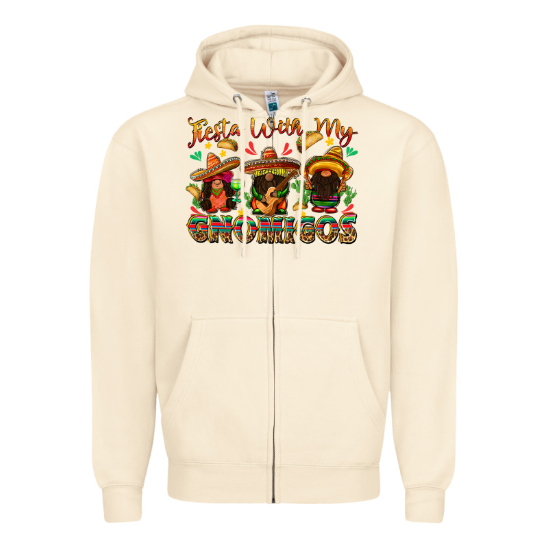 Fiesta With My Gnomigos Zipper Hoodie by texasbilliewilder | Teevron