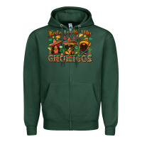 Sports Green fiesta with my gnomigos Zipper Hoodie - texasbilliewilder