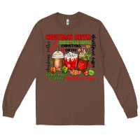 Chestnut Christmas coffee Long Sleeve Tee - MaliasSmallBusiness
