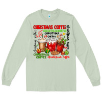 Matcha Christmas coffee Long Sleeve Tee - MaliasSmallBusiness