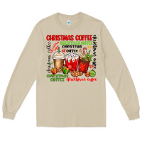 Mushroom Christmas coffee Long Sleeve Tee - MaliasSmallBusiness