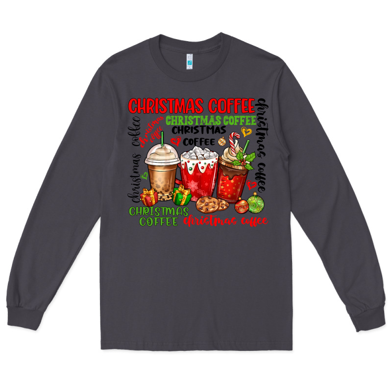 Christmas Coffee Long Sleeve Tee by MaliasSmallBusiness | Teevron