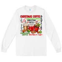 White Christmas coffee Long Sleeve Tee - MaliasSmallBusiness