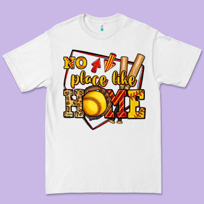 No Place Like Home Softball Premium Tee Designed By Jasminsmagicworld