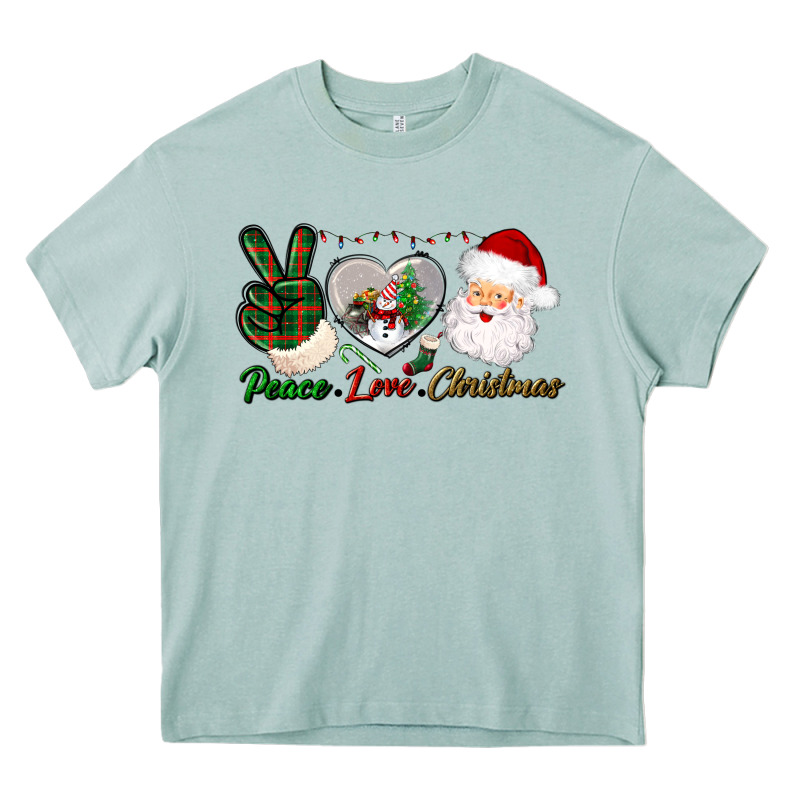 Peace Love Christmas Heavy Core Tee by BundleAndBundleShop | Teevron