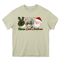 Mossy peace love christmas Heavy Core Tee - BundleAndBundleShop