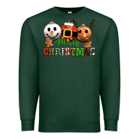Sports Green merry christmas Premium Sweatshirt - CowGirlArtShop
