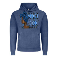 Vintage Denim even in the midst of may storm afro woman Vintage Hoodie - MaliasSmallBusiness