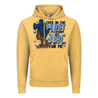 Vintage Mustard even in the midst of may storm afro woman Vintage Hoodie - MaliasSmallBusiness