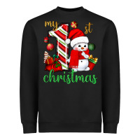 My 1st. Christmas With Cute Snowman Heavyweight Sweatshirt | Teevron