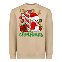 Mushroom My 1st. Christmas with cute snowman Heavyweight Sweatshirt - NancyCooperArtShop