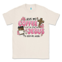 Natural give me coffee jesus Classic Tee - MaliasSmallBusiness