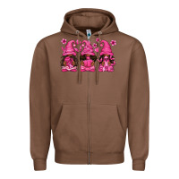 Chestnut breast cancer afro gnomies Zipper Hoodie - texasbilliewilder