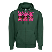 Sports Green breast cancer afro gnomies Zipper Hoodie - texasbilliewilder
