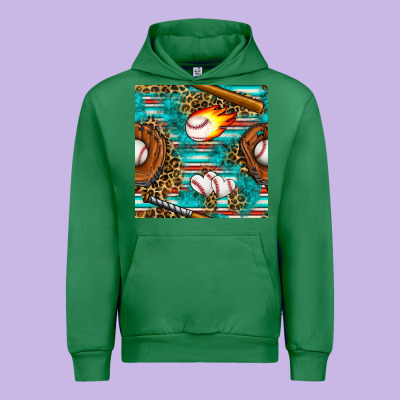 Baseball Glove And Bat With Serape Seamless Pattern Urban Hoodie Designed By Bundleandbundleshop