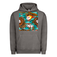 Pigment Tornado baseball glove and bat with serape seamless pattern Urban Hoodie - BundleAndBundleShop