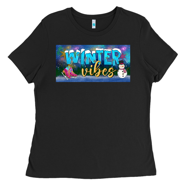 Winter Vibes License Plate Ladies Tee by BundleAndBundleShop | Teevron