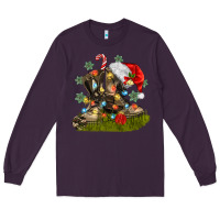 Plum Christmas soldier veteran boots Long Sleeve Tee - MaliasSmallBusiness