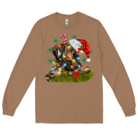 Christmas Soldier Veteran Boots Long Sleeve Tee | Teevron