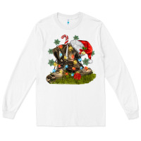 White Christmas soldier veteran boots Long Sleeve Tee - MaliasSmallBusiness