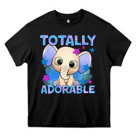 Black totally adorable elephant boy Heavy Core Tee - AdoDesignShop