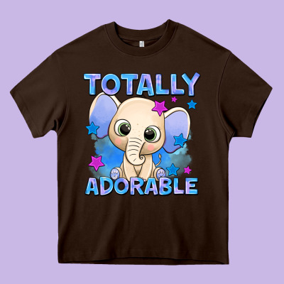 Totally Adorable Elephant Boy Heavy Core Tee Designed By Adodesignshop