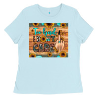 Baby Blue too bad i don't care Ladies Tee - JahusDesignShop