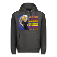 Charcoal Heather when witches go riding Premium Hoodie - CowGirlArtShop