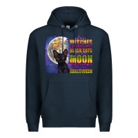 Navy when witches go riding Premium Hoodie - CowGirlArtShop