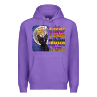 Purple when witches go riding Premium Hoodie - CowGirlArtShop