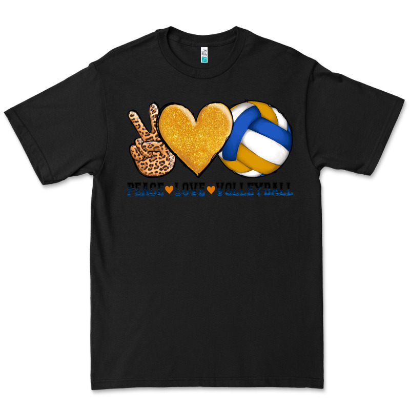 Peace Love Volleyball Premium Tee by AdoDesignShop | Teevron