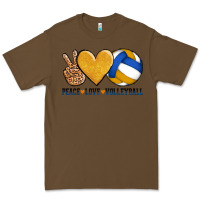 Cacao peace love volleyball Premium Tee - AdoDesignShop