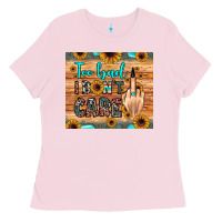 Bubblegum Pink too bad i don't care Ladies Tee - JahusDesignShop
