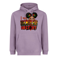 Lavender i am black history black girl peekaboo juneteenth Heavyweight Hoodie - CowGirlArtShop