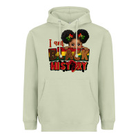 Matcha i am black history black girl peekaboo juneteenth Heavyweight Hoodie - CowGirlArtShop