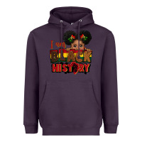 Plum i am black history black girl peekaboo juneteenth Heavyweight Hoodie - CowGirlArtShop