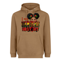 Toasted Coconut i am black history black girl peekaboo juneteenth Heavyweight Hoodie - CowGirlArtShop