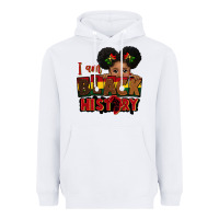 White i am black history black girl peekaboo juneteenth Heavyweight Hoodie - CowGirlArtShop