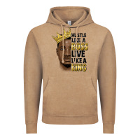 Vintage Coffee hustle like a boss live like a king malia Vintage Hoodie - MaliasSmallBusiness