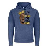 Vintage Denim hustle like a boss live like a king malia Vintage Hoodie - MaliasSmallBusiness
