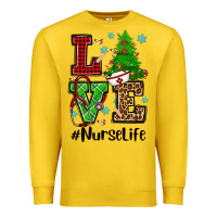 Lemon love nurse life christmas Premium Sweatshirt - CowGirlArtShop