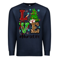 Navy love nurse life christmas Premium Sweatshirt - CowGirlArtShop
