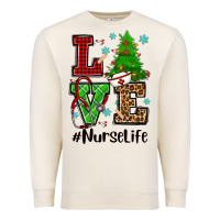 Sandshell love nurse life christmas Premium Sweatshirt - CowGirlArtShop